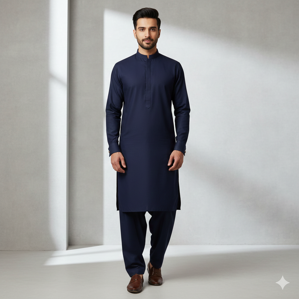 J. BY JUNAID JAMSHED MEN'S NAVY BLUE M-83