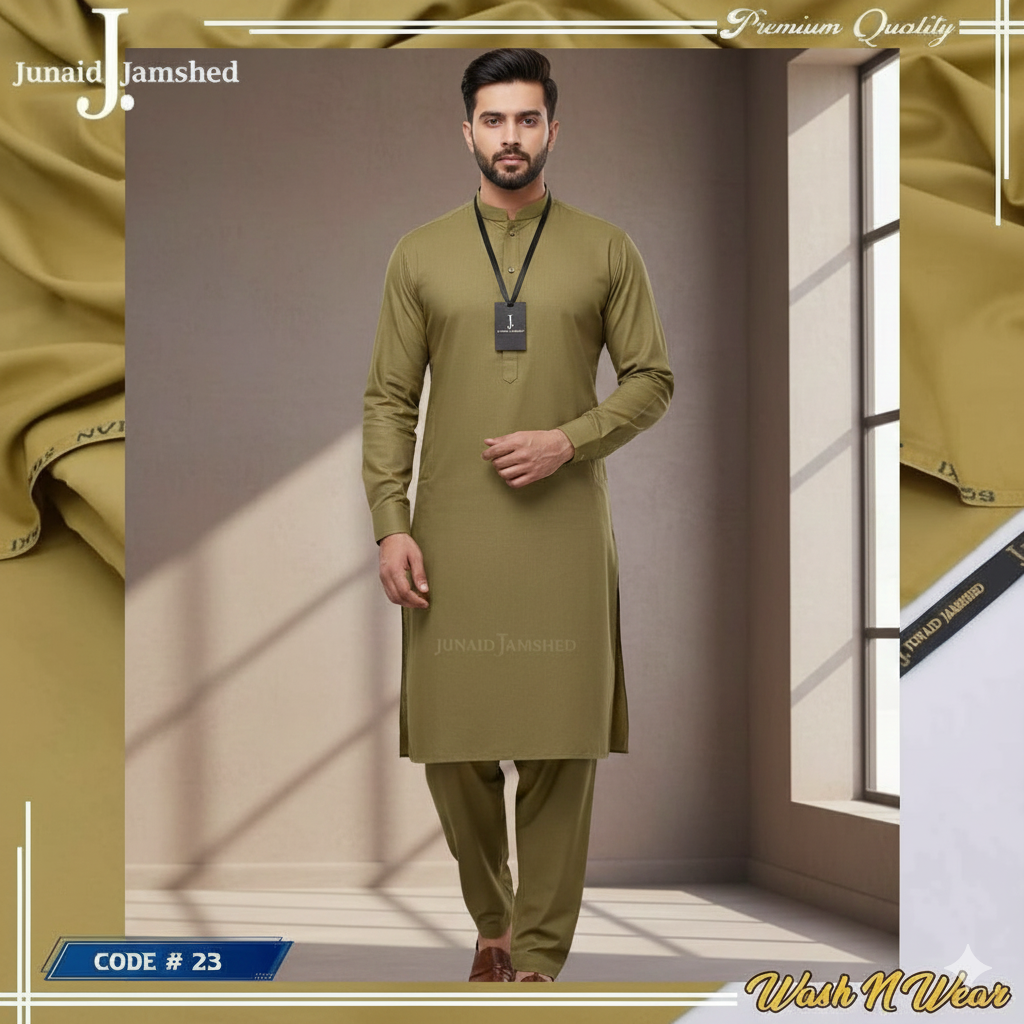 J. BY JUNAID JAMSHED MEN'S BEIGE M-86