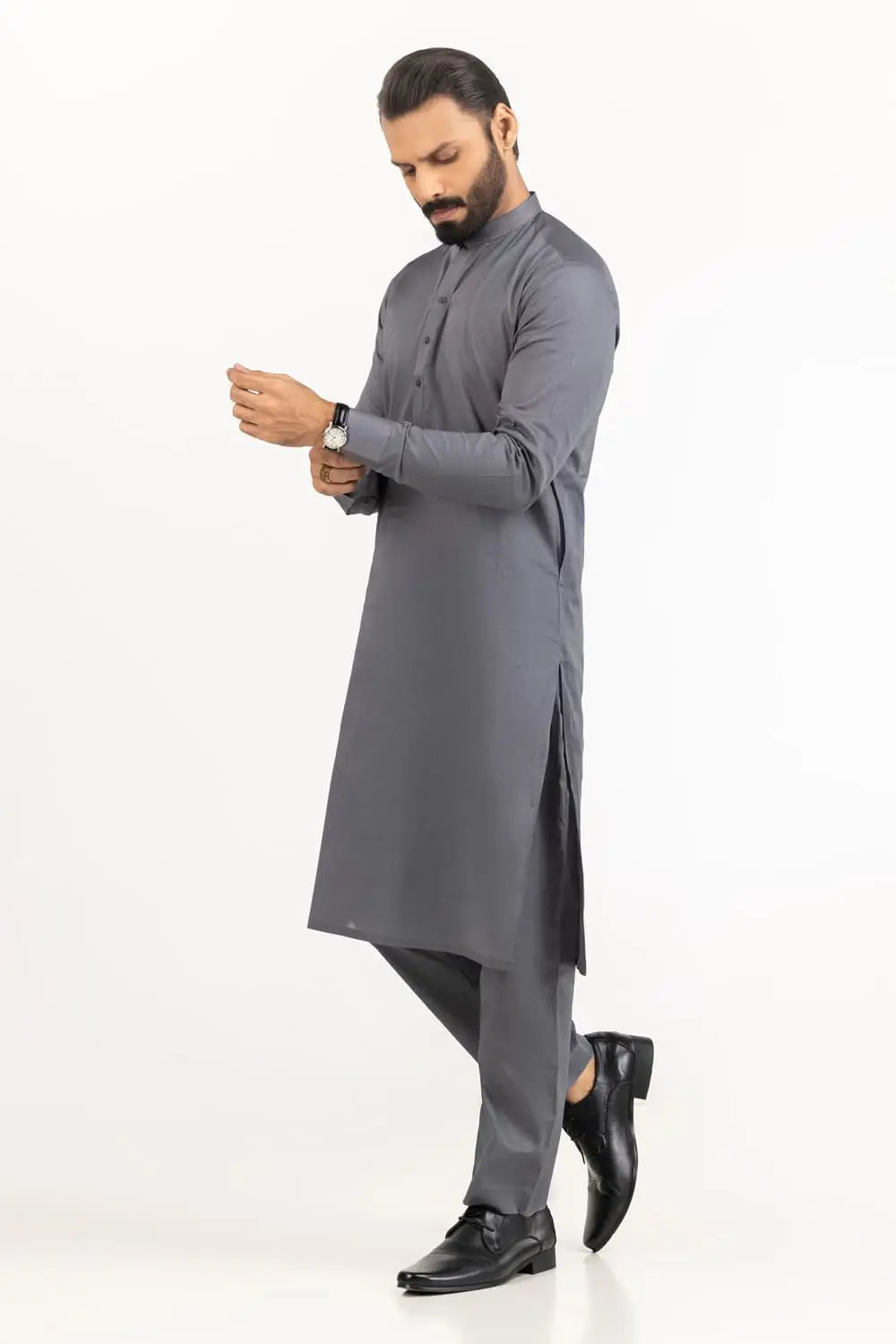 J. BY JUNAID JAMSHED MEN'S GRAY M-67