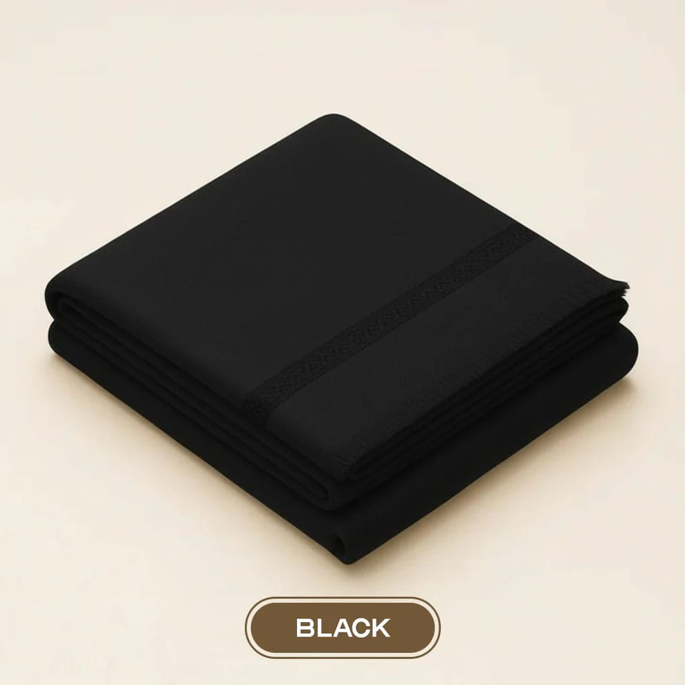 J. BY JUNAID JAMSHED MEN's-Shawl BLACK