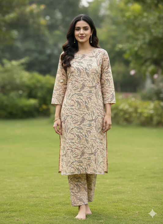 2 Piece Unstitched Digital Print Suit J-011