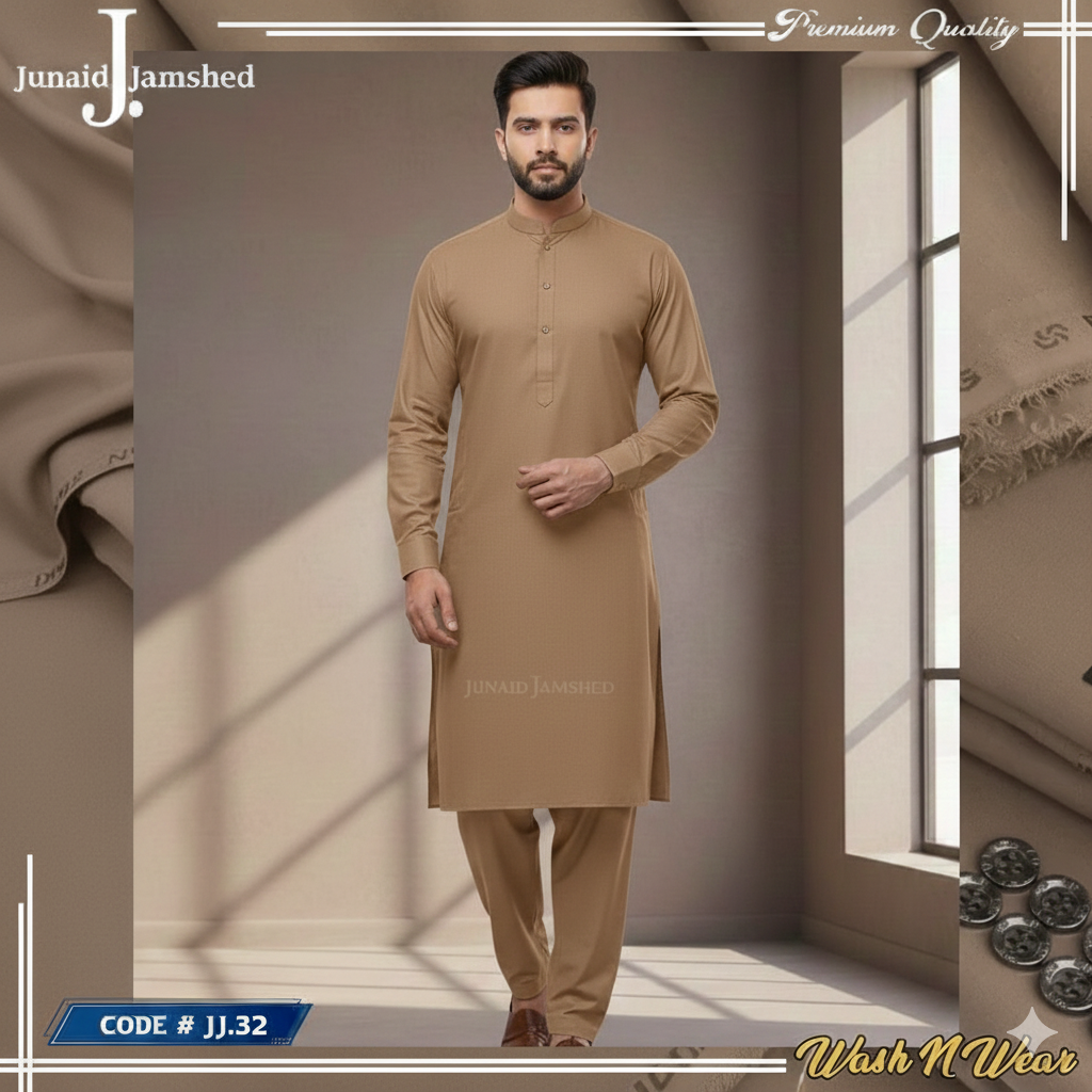 J. BY JUNAID JAMSHED MEN'S BROWN M-88