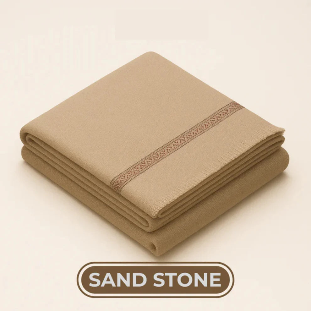 J. BY JUNAID JAMSHED MEN's-Shawl SAND STONE