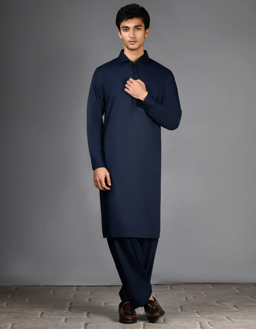 J. BY JUNAID JAMSHED MEN'S NAVY BLUE M-68